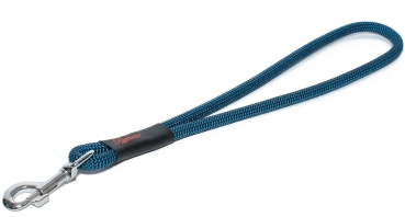 Kurzführer / Handschlaufe - L - blau und schwarz im Zickzack